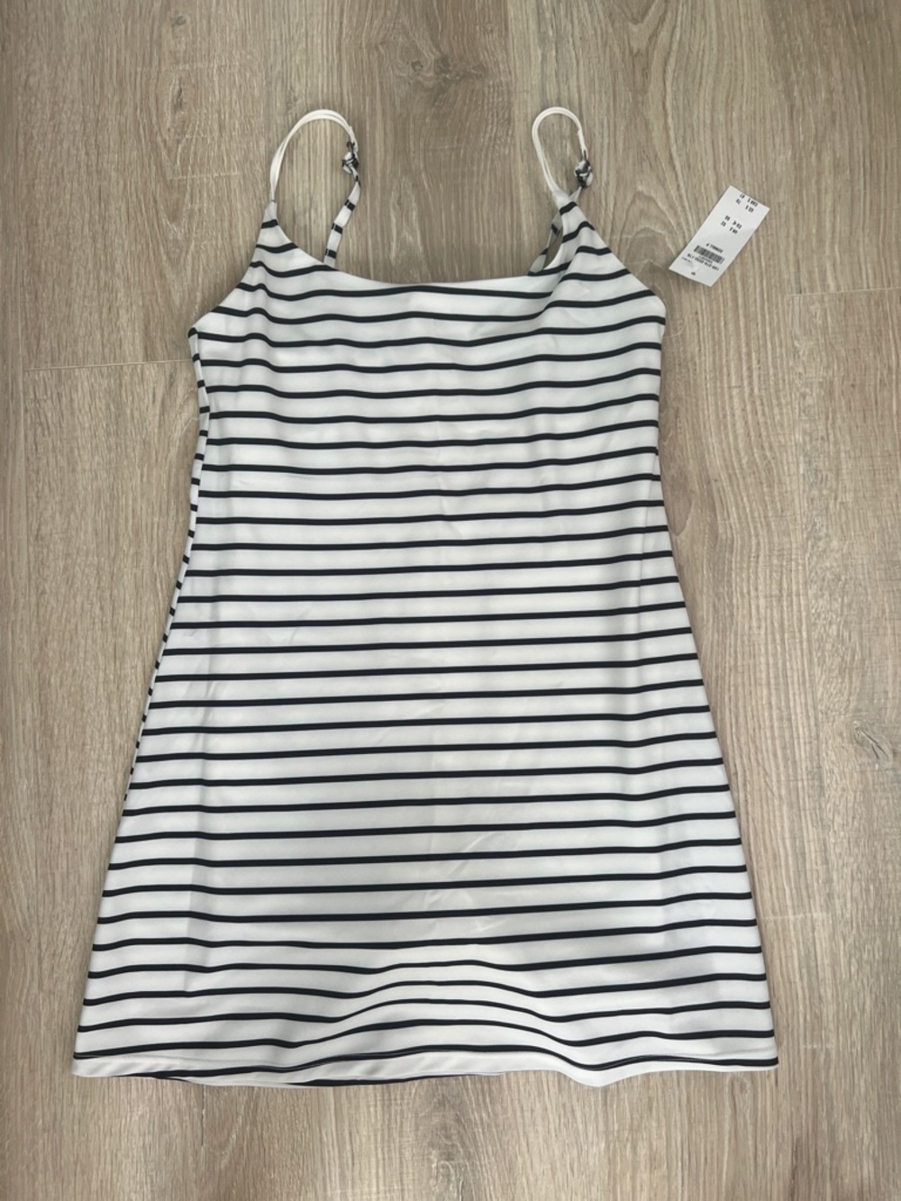 Abercrombie & Fitch White Dress with Black Stripes